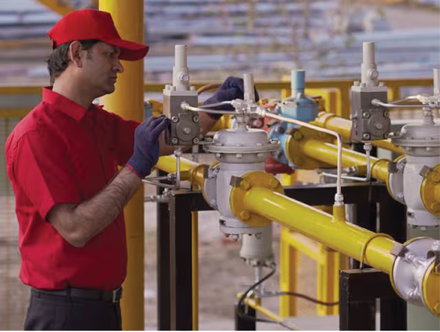 صيانة شبكات الغاز